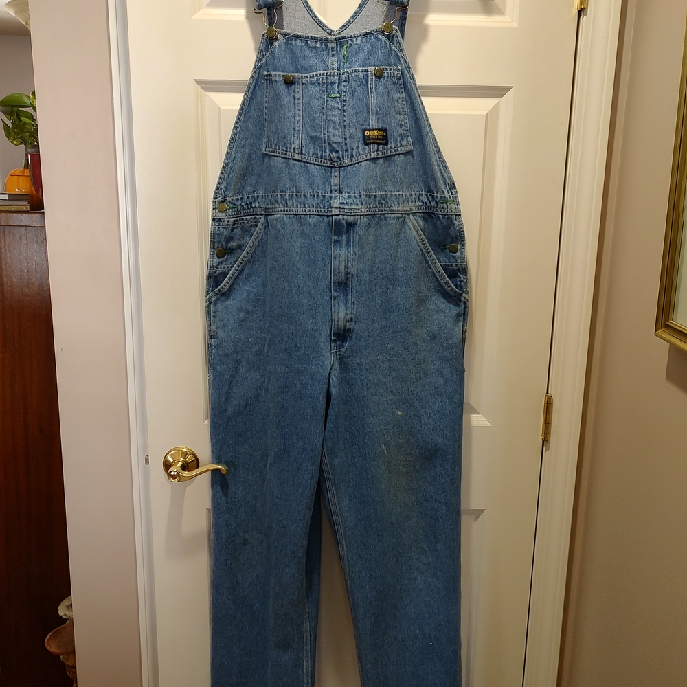 Vintage OshKosh B'gosh Men's Denim Blue Overalls